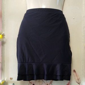 Tournesol (2XL)  Ruffle Trim Solid Skort